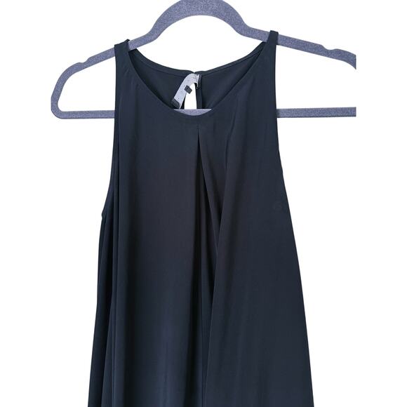 Hatch Single Pleat Black A-Line Midi Dress Small Quiet Luxury Maternity Event - Picture 3 of 8